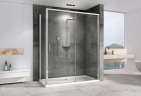 Душевой уголок Abber Komfort 150x100 AG93150-S102 профиль Хром стекло прозрачное
