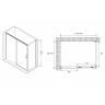 Душевой уголок Abber Komfort 150x100 AG93150-S102 профиль Хром стекло прозрачное