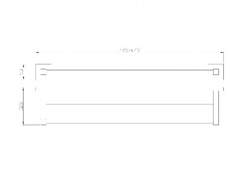 Полотенцедержатель Wonzon &amp; Woghand Polo WW-8911-BN двойной цвет Брашированный никель
