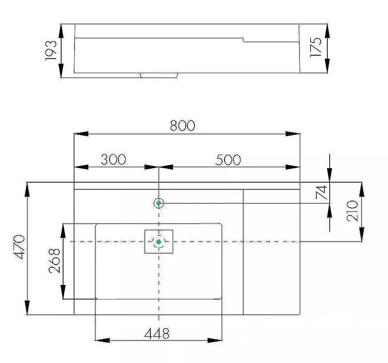 Раковина Aquaton Сакура 80 L 1A71993KSK010 Белая