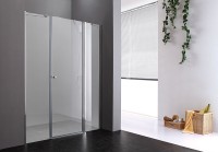 Душевая дверь Cezares Elena 150 R ELENA-W-B-13-30+60/60-P-Cr-R профиль Хром стекло рифленое