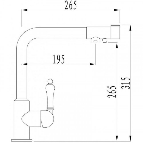 Смеситель для кухни ZorG Sanitary ZR320YF-33 Хром