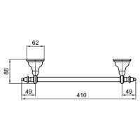 Полотенцедержатель Webert Ottocento AM500501010 Золото