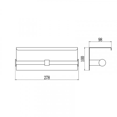 Держатель туалетной бумаги Savol S-00AK57 двойной цвет Хром