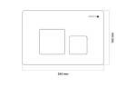 Клавиша смыва Creto Snap 1.5 KL-CR-1.5-WH цвет Белый глянцевый