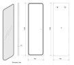 Зеркало Art&Max Terni 45 AM-Ter-450-1500-DS-F с подсветкой с сенсорным выключателем и диммером