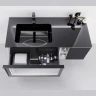Тумба с раковиной Orans BC-9015-1200L 120 90151200L подвесная Темно-серая МДФ / ЛДСП