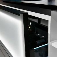 Тумба с раковиной Orans BC-9015-1200L 120 90151200L подвесная Темно-серая МДФ / ЛДСП