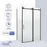 Душевой уголок Ceruttispa Чезас (Ceza's) 120х90 CEZA’S120BF R 12179 профиль Черный матовый стекло матовое