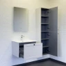 Тумба с раковиной Comforty Ереван 60 00-00017879 подвесная Серый шелк