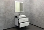 Тумба с раковиной Comforty Империя 80 00-00014817 Белая глянцевая