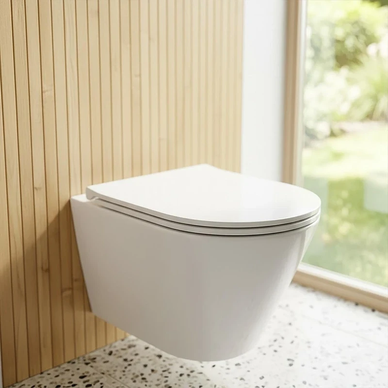 Унитаз Azario Bliss AZ-5179T-WHT подвесной цвет Белый с сиденьем Микролифт