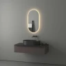 Зеркало Evoform Ledshine 40х80 BY 2597 с подсветкой 16,5 W - без выключателя - теплый белый свет