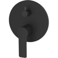 Смеситель для душа ESKO Singapore Black SB 83-2 Черный матовый латунь встраиваемый