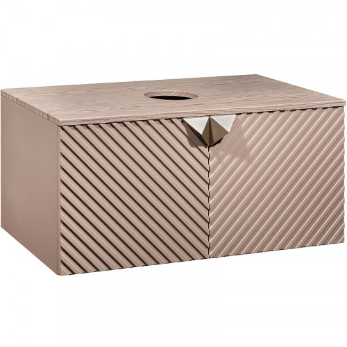 Тумба под раковину Runo Андорра 85 00-00002017 подвесная Кашемир серый Дуб какао МДФ / ЛДСП