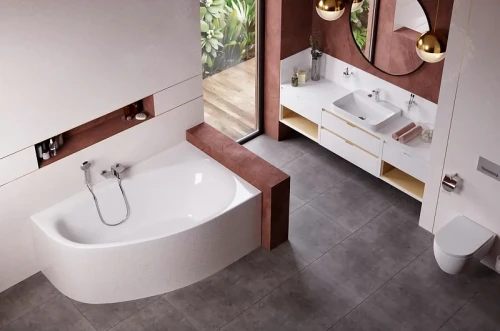 Акриловая ванна Excellent Kameleon 170х110 R WAEX.KMP17WH без гидромассажа