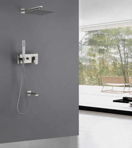 Душевая система Abber Daheim AF8217SP цвет Сатин