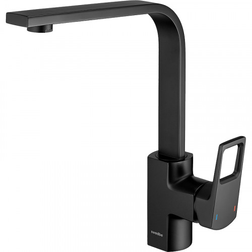 Смеситель для кухни Swedbe Kronos 2041B Черный матовый латунь