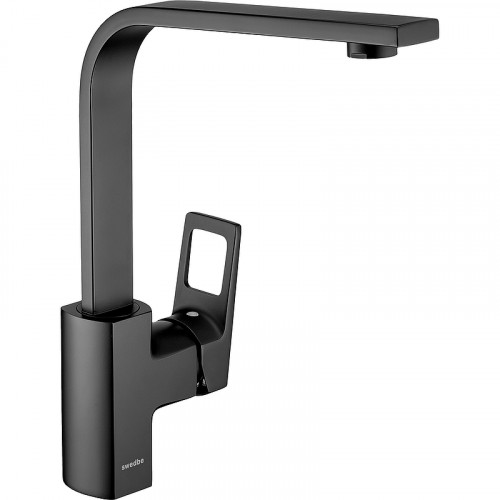 Смеситель для кухни Swedbe Kronos 2041B Черный матовый латунь