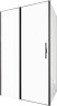 Душевой уголок Allen Brau Priority 120x100 3.31009.BBA+3.31021.BBA цвет профиля Черный браш стекло прозрачное