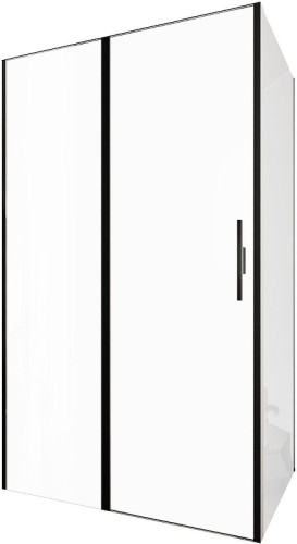Душевой уголок Allen Brau Priority 120x100 3.31009.BBA+3.31021.BBA цвет профиля Черный браш стекло прозрачное