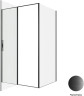 Душевой уголок Allen Brau Priority 120x100 3.31009.BBA+3.31021.BBA цвет профиля Черный браш стекло прозрачное