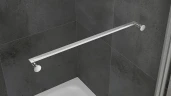 Душевой уголок Abber Schwarzer Diamant 100x100 AG0A100 профиль Хром стекло прозрачное