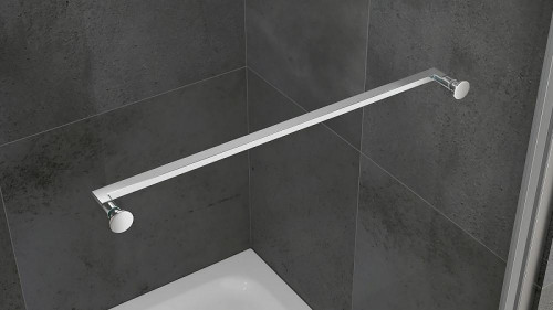 Душевой уголок Abber Schwarzer Diamant 100x100 AG0A100 профиль Хром стекло прозрачное