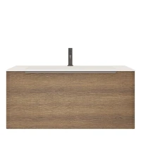 Тумба под раковину Creto Luna 100 17-WD100 подвесная цвет Wood
