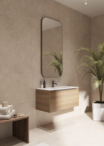 Тумба под раковину Creto Luna 100 17-WD100 подвесная цвет Wood