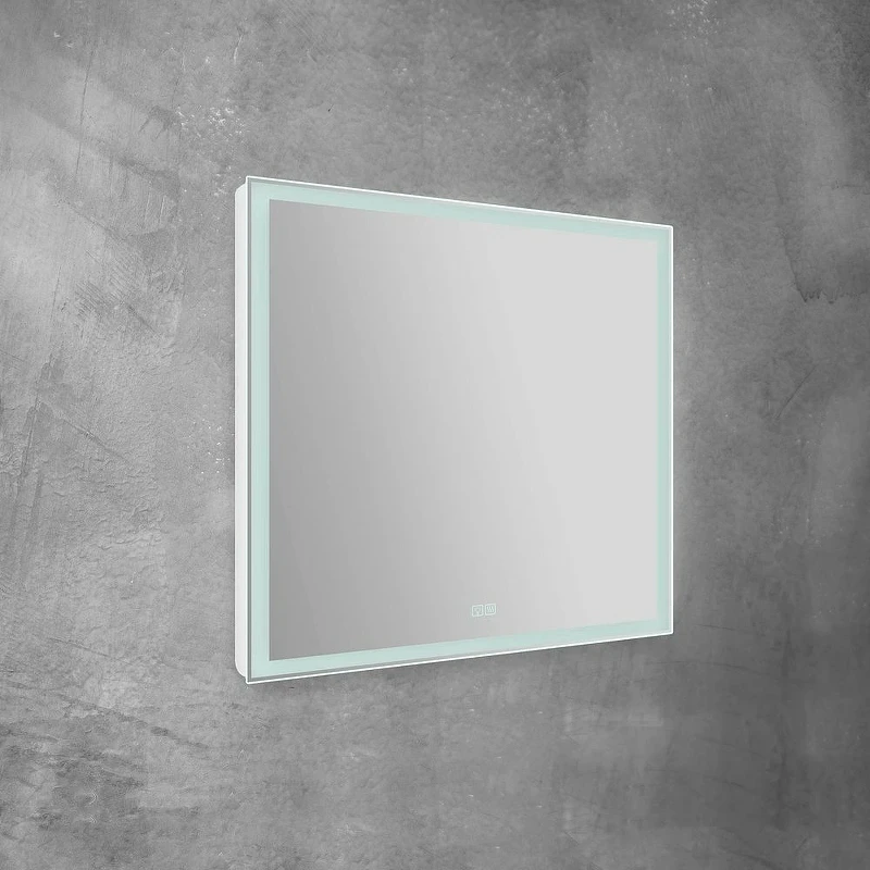 Зеркало BelBagno SPC-GRT-800-800-LED-TCH-WARM с подсветкой с подогревом с сенсорным выключателем стекло