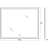 Зеркало BelBagno SPC-GRT-800-800-LED-TCH-WARM с подсветкой с подогревом с сенсорным выключателем стекло
