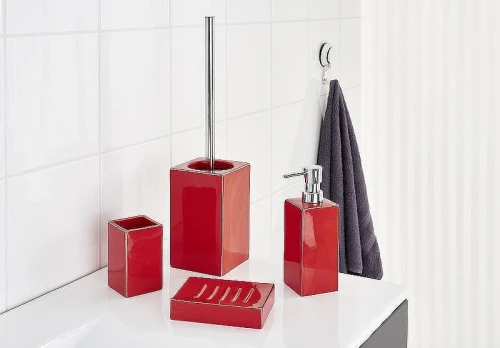 Стакан для зубных щеток Ridder Chichi 2241106 Красный