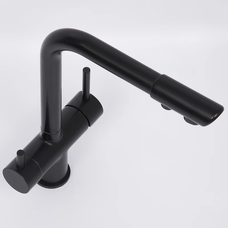 Смеситель для кухни WasserKRAFT A8367 Черный матовый латунь
