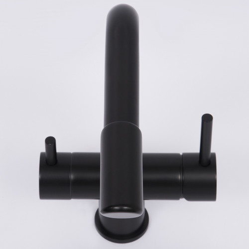 Смеситель для кухни WasserKRAFT A8367 Черный матовый латунь