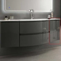 Подвесной шкаф Cezares Vague 34 R 44223 Antacite МДФ / ЛДСП