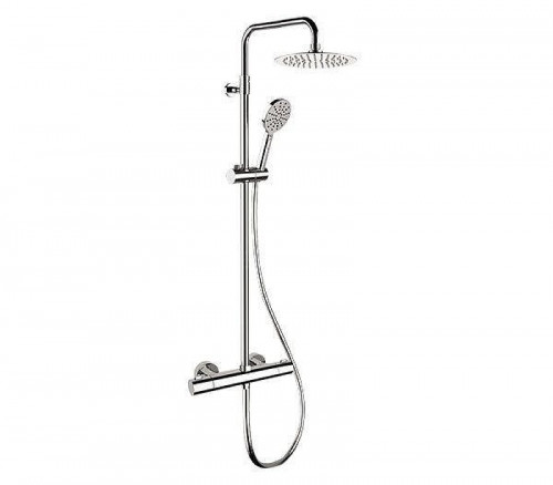 Душевая система Remer Elegance EQ32A8MPUFM25G с термостатом цвет Хром