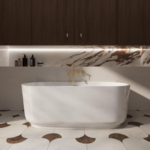 Смеситель для ванны Vincea Groove VBTW-4G1BG цвет Брашированное золото