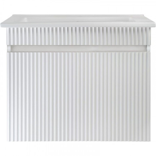 Тумба под раковину Runo Модена 65 00-00002199 подвесная Белая МДФ / ЛДСП