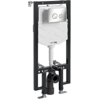 Инсталляция WasserKRAFT Vils 56TLT.010.ME.BN01 для унитаза с клавишей смыва Никель