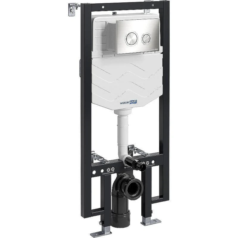 Инсталляция WasserKRAFT Vils 56TLT.010.ME.BN01 для унитаза с клавишей смыва Никель