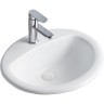 Раковина Orange 52 B06-520W Белая фарфор полувстраиваемая