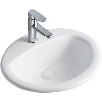 Раковина Orange 52 B06-520W Белая фарфор полувстраиваемая