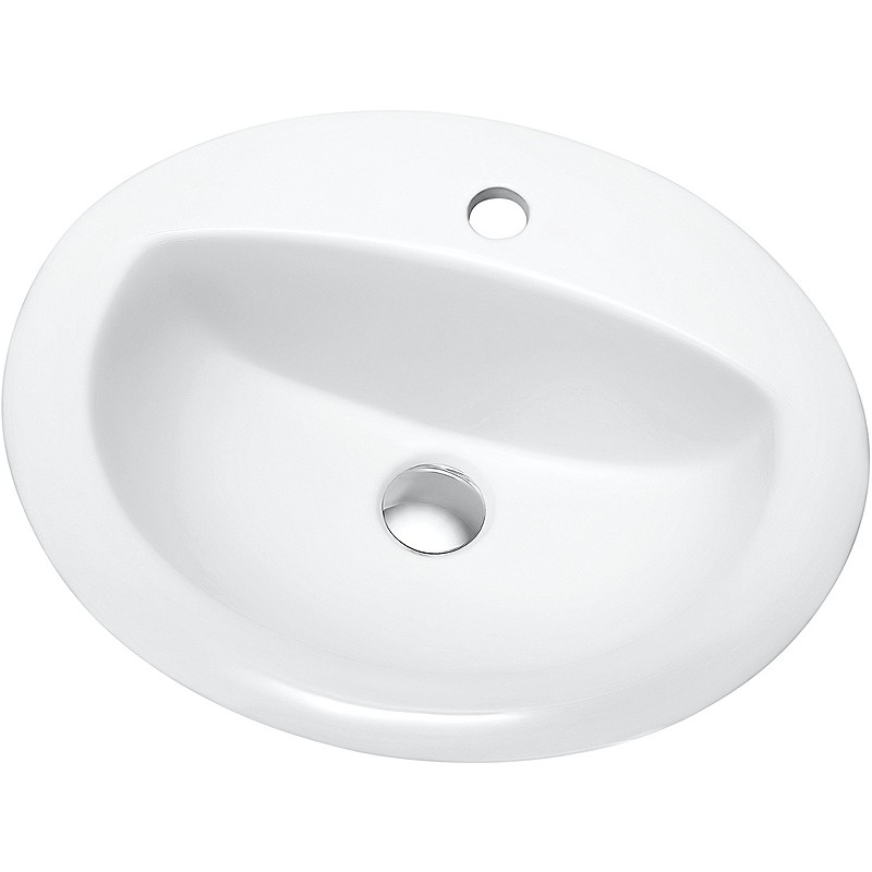 Раковина Orange 52 B06-520W Белая фарфор полувстраиваемая