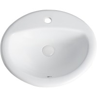 Раковина Orange 52 B06-520W Белая фарфор полувстраиваемая