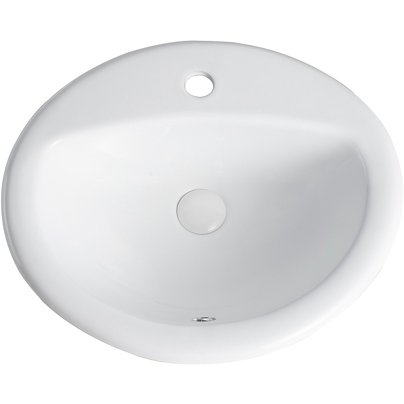 Раковина Orange 52 B06-520W Белая фарфор полувстраиваемая