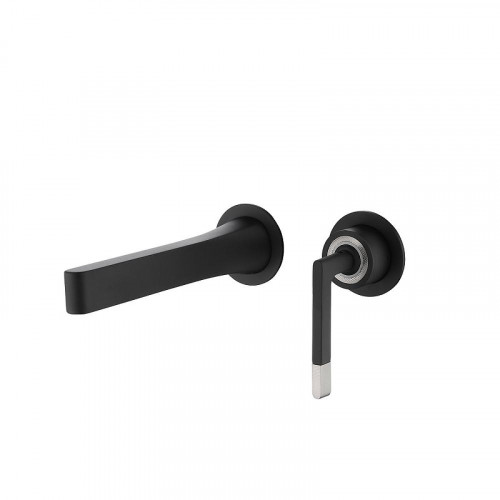 Смеситель для раковины Boheme Duo 165-B цвет Черный матовый