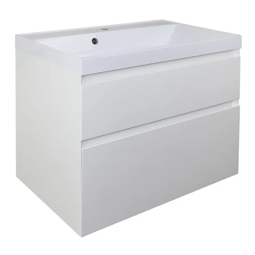 Тумба с раковиной Azario Velluto 80 CS00088603 подвесная цвет Белый матовый
