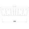 Верхний душ Melodia della vita Standard Middle MKP27002C Хром