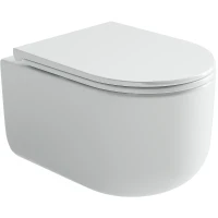 Унитаз Ceramicanova Ulma Rimless CN4006 подвесной Белый с сиденьем Микролифт фарфор подвесной
